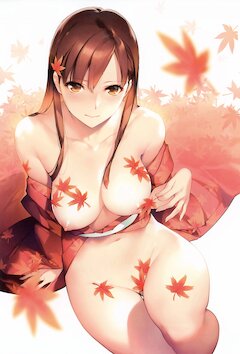 虹ヌード 日本の秋